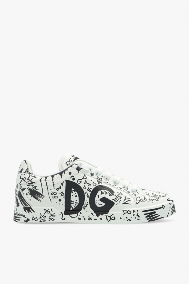 Dolce and gabbana sales logo print sneakers